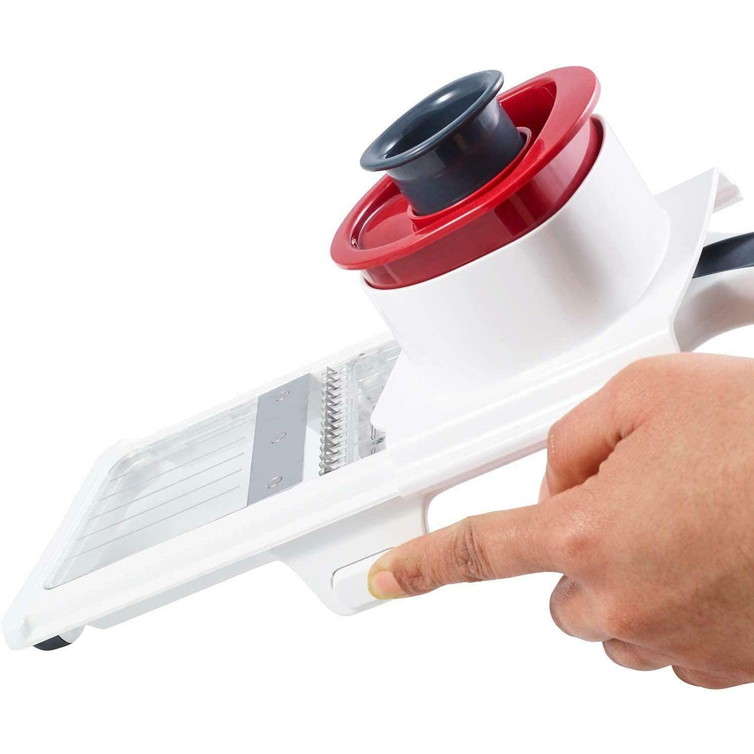Zyliss Easy Control Handheld Slicer, White, Grey and Red : Amazon